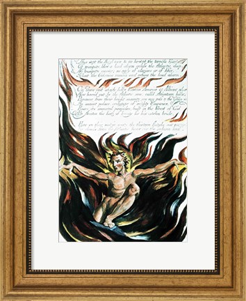 Framed America a Prophecy; &#39;Thus wept the Angel voice&#39;, the emergence of Orc Print