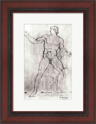 Framed Colossus of Monte Cavallo Print