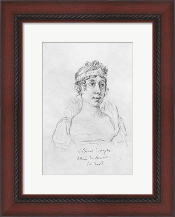 Framed Caroline Bonaparte, Queen of Naples Print