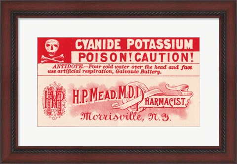 Framed Cyanide Potassium Print