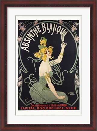 Framed Absinthe Blanqui Print