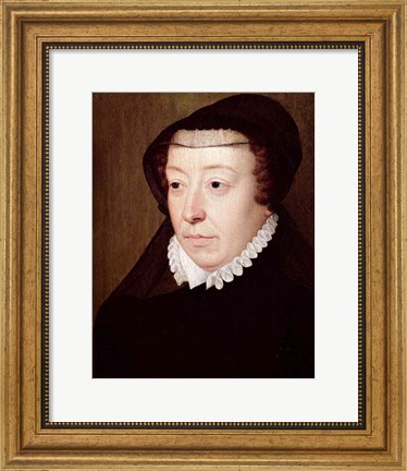 Framed Portrait of Catherine de Medici Print