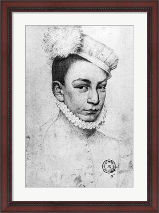 Framed Portrait of King Charles IX of France, 1561 Print