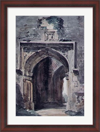 Framed East Bergholt Church: South Archway of the Ruined Tower, 1806 Print