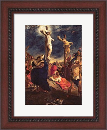 Framed Christ on the Cross, 1835 Print