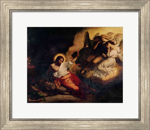 Framed Christ in the Garden of Olives, 1827 Print