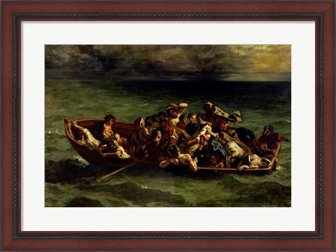 Framed Shipwreck of Don Juan, 1840 Print