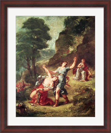 Framed Orpheus and Eurydice, Spring from a series of the Four Seasons, 1862 Print