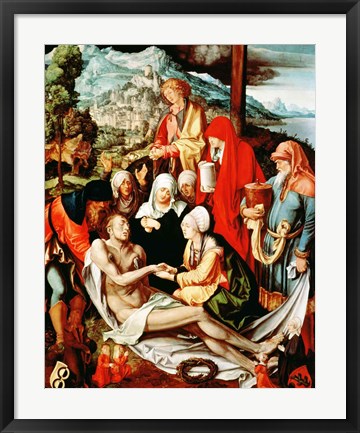 Framed Lamentation for Christ Print