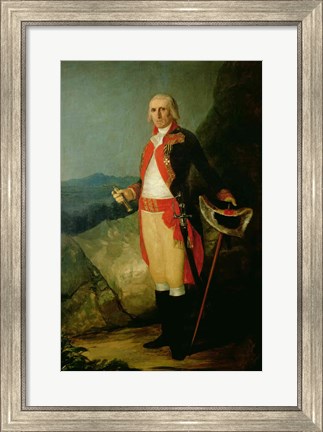 Framed General Jose de Urrutia Print