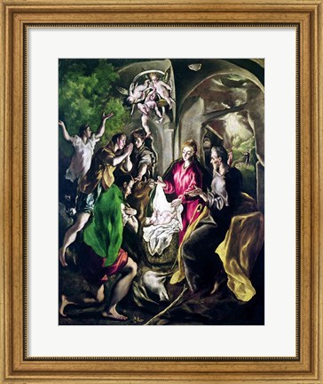 Framed Adoration of the Shepherds Print