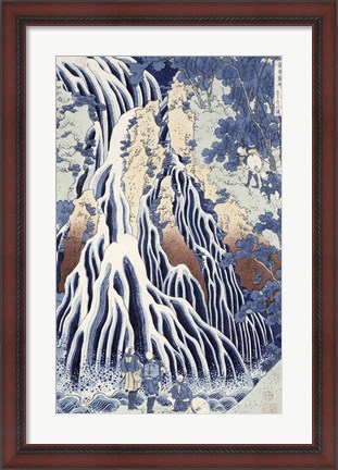 Framed Kirifuri Fall on Kurokami Mount Print