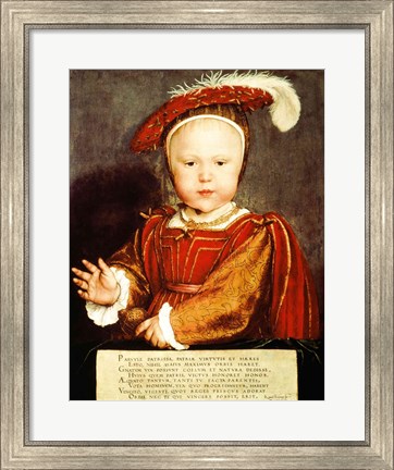 Framed Portrait of Edward VI as a child Print