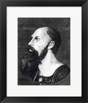 Framed Portrait of Sir Thomas Wyatt the Younger Print