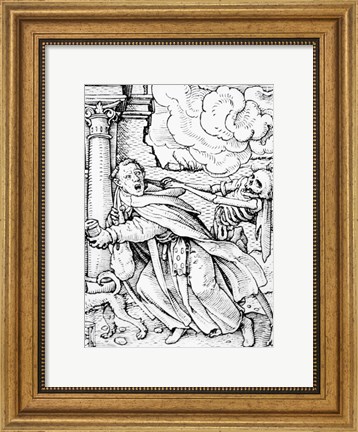 Framed Death and the Mendicant Friar Print