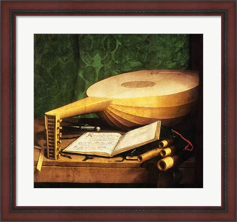 Framed Ambassadors, 1533, Guitar Detail Print