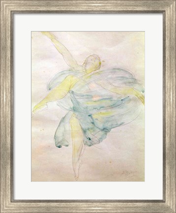 Framed Dancer with Veils Print