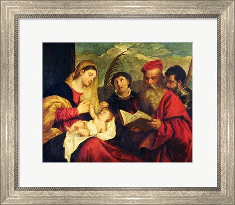 Framed Madonna and Child Print