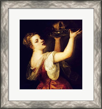 Framed Salome Carrying the Head of St. John the Baptist Print