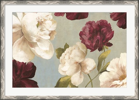 Framed Deep Peonies I Print