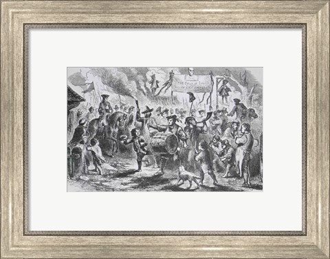 Framed Stamp Act Riots at Boston Print