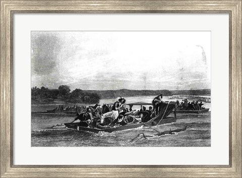 Framed Discovery of the Mississippi Print