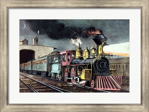 Framed Night Express Print