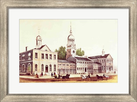 Framed Independence Hall, Philadelphia, 1776 Print