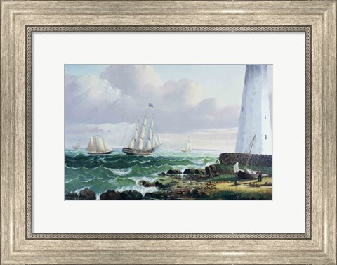 Framed Whalers coming home Print