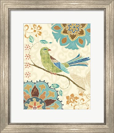 Framed Eastern Tales Birds II Print