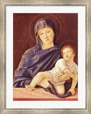 Framed Virgin and Child Print