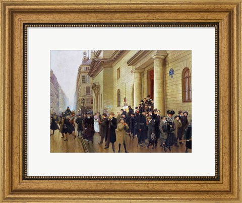 Framed Leaving the Lycee Condorcet, 1903 Print