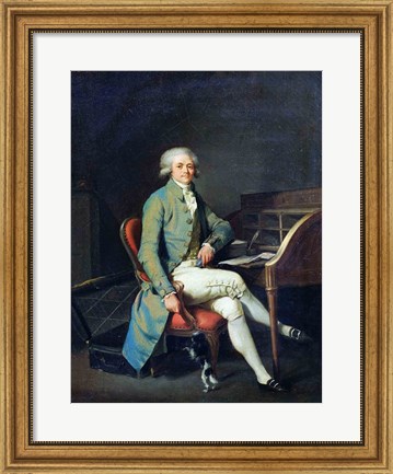 Framed Maximilien de Robespierre Print