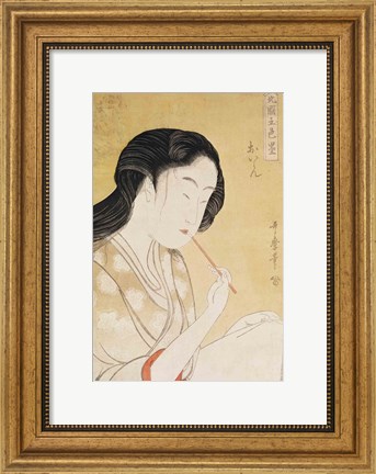 Framed Portrait of a Woman Print