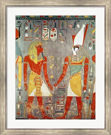 Framed Relief depicting Horemheb Print