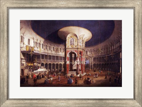 Framed Ranelagh Gardens, the Interior of the Rotunda Print