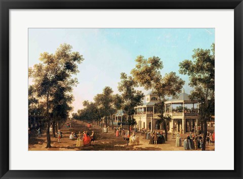 Framed Vauxhall Gardens: the Grand Walk Print