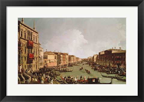 Framed Regatta on the Grand Canal Print