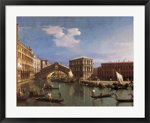 Framed Rialto Bridge, Venice Print