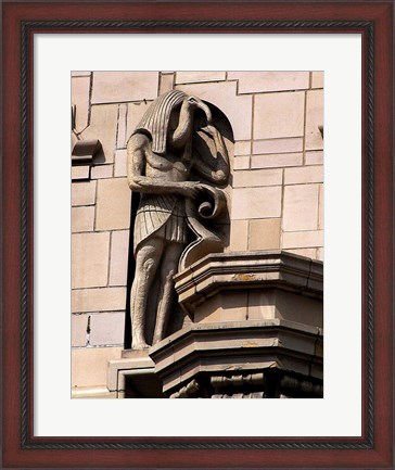 Framed Carving Statue Print