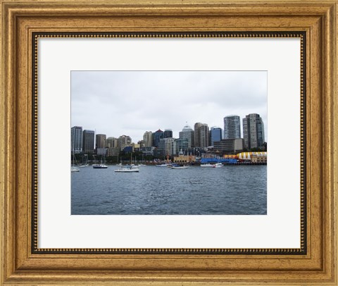 Framed North Sydney Cityscape Australia Print