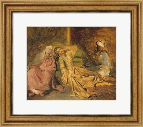 Framed Study for the Interior of a Harem Print