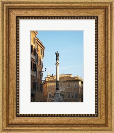 Framed Rome Column of the Imaculate Conception Print