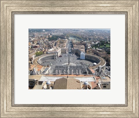 Framed Vatican View From Above Print