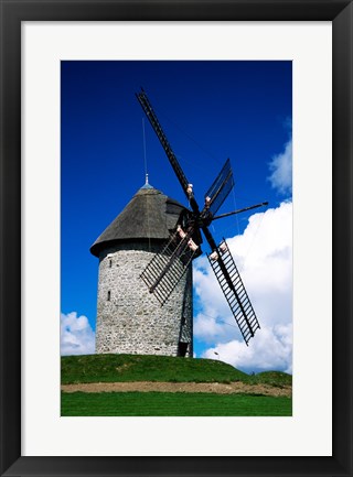 Framed Low angle view of a traditional windmill, Skerries Mills Museum, Skerries, County Dublin, Ireland Print