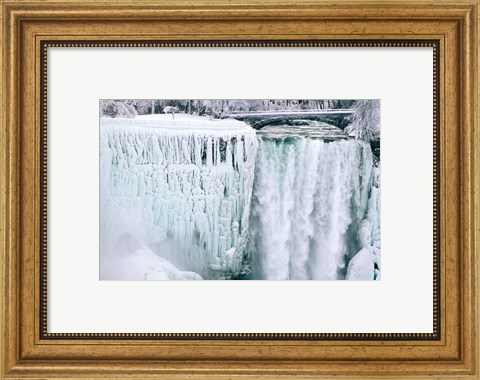 Framed High angle view of a waterfall, American Falls, Niagara Falls, New York, USA Print