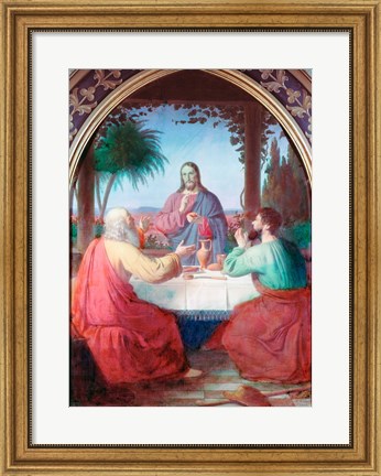 Framed Christ in Gethsemane Jorgen Pedersen Roed (1808-1888 Danish) Print