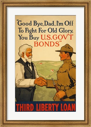 Framed Third Liberty Loan Print