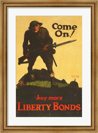 Framed Buy More Liberty Bonds Print