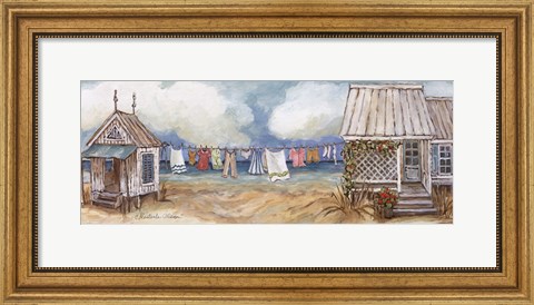 Framed Fresh Laundry II Print